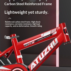 Vélo pour enfants de 3 à 6 ans, garçons et filles, roues clignotantes de <span class=keywords><strong>12</strong></span> <span class=keywords><strong>pouces</strong></span>, roues d'apprentissage, panier avec frein V, fourche à suspension - Product Image 2