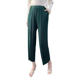 <span class=keywords><strong>Pantaloni</strong></span> Harem Larghi da Donna con Pieghe a Squama di Pesce, Nuova Collezione Primavera/Estate 2025, Lunghezza alla Caviglia, Stile Vintage a Carota, Vita Elastica - Product Image 5