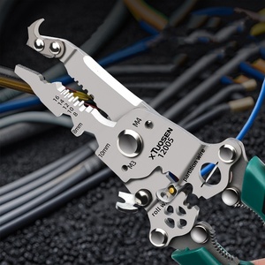 Portable Folding Wire Stripper Pliers Multifunctional Cutting Tool Repair Electrician Wire Cutting Crimping Winding Plier - Product Image 5