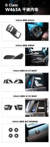2023 G CLASS W464 W463A G350 G400 G500 G63 PIEZAS interiores de fibra de carbono G63 cubierta de salida de aire acondicionado tiras de panel de puerta - Product Image 2