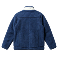 Veste polaire pour homme Boying, col montant, fermeture éclair intégrale, contrastant bleu, sherpa doux et chaud, hiver, décontracté, OEM ODM, vente en gros
