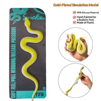 Jouet en plastique Serpent Doré, Modèle Vipère de Bambou, Cobra, Serpent à Clochettes, Article de Farce Effrayant, Maternité