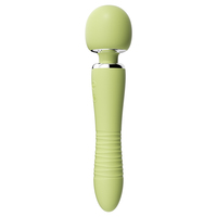 2-in-1 Beheizter Vibrator mit Smart-Warming-Kopf Klitoris-Massagegerät 10 Vibrations- und Stoßmodi Magnetisch Aufladbares Sexspielzeug