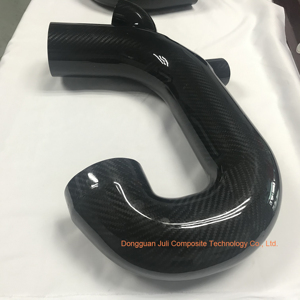 Tuyau d'admission d'air en fibre de carbone universel pour voiture, entrée 75 mm, accessoires de tube d'admission d'air froid en fibre de carbone - Product Image 2