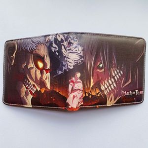 Portefeuille court en PU de haute qualité, 28 couleurs, anime AOT Titan Eren Jaeger Yeager, comme cadeau promotionnel - Product Image 4