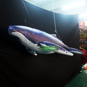 Đại dương Thế Giới thăm dò hoạt động quảng cáo khổng lồ trang trí PVC <span class=keywords><strong>Inflatable</strong></span> cá voi - Product Image 2