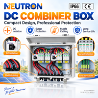 Boîtier de Combinaison de Chaînes Photovoltaïques IP66 1000V 12 Entrées 1 Sortie, Montage Mural, Conception Personnalisée avec Connecteurs MC4 Compatibles pour Panneaux Solaires