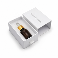 Boîte d'emballage en carton personnalisée pour flacon compte-gouttes de 5 ml, pour flacons de teinture en verre ambré