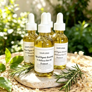 Huile de croissance capillaire biologique à la rose musquée et à l'hibiscus, soin nourrissant du cuir chevelu, marque privée, logo personnalisé - Product Image 6