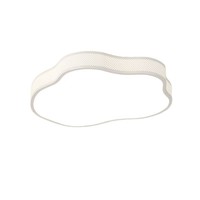 Lampu Plafon LED Akrilik Bentuk Gelombang Minimalis Modern IP44 Kontrol Jarak Jauh Garansi 3 Tahun CRI 80-90 Multi-Warna DIY