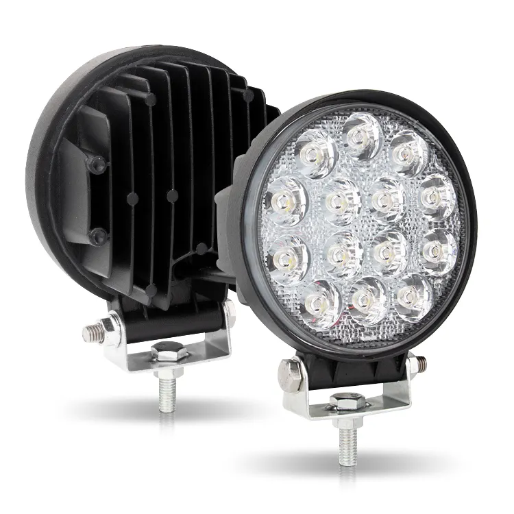 RCJ LED Work Light Auto Part Halo Ring 6000K LED Work Light High Power Truck Offroad 12V/24V Spotlight Car LED Driving Lights