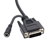 Câble d'extension coaxial en fibre optique noir de 1,5 m, DB15 mâle-femelle, gaine en PVC, 15C*26AWG, double combinaison pour lecteurs DVD