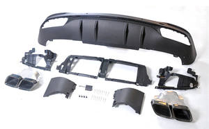 Pour <span class=keywords><strong>Mercedes</strong></span> benz GLE W167 Kit carrosserie mise à niveau vers 2020 + <span class=keywords><strong>GLS</strong></span> X167 un diffuseur arrière de Style avec embouts d'échappement - Product Image 4