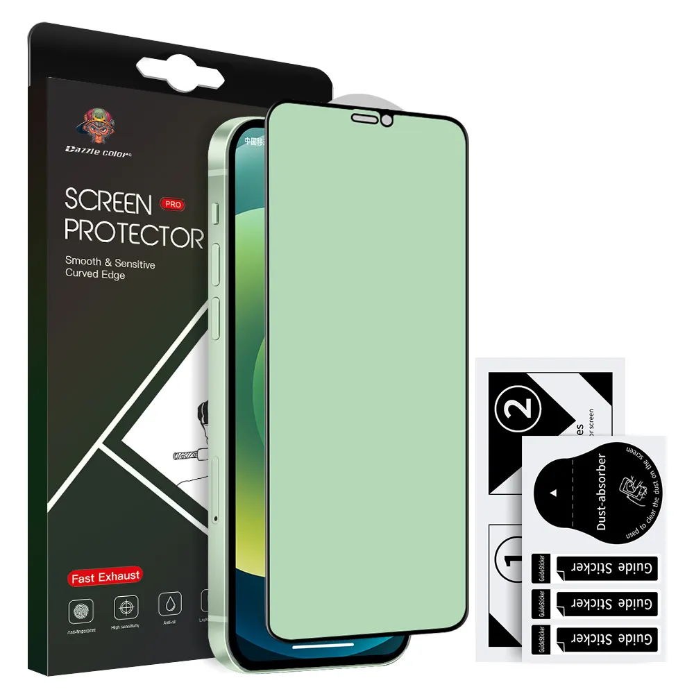 2021 тренд 2.5D 9H зеленый анти-синий свет протектор экрана закаленное стекло для iPhone телефона