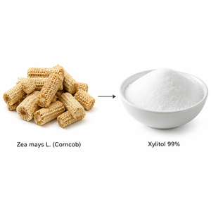 <span class=keywords><strong>Xylitol</strong></span> en poudre 99% HPLC en vrac de l'usine LCHBIO, CAS 87-99-0 E967, édulcorant naturel de rafle de maïs, sans sucre, doux pour les dents, faible teneur en calories - Product Image 1