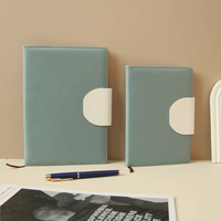 Journal promotionnel A5 à couverture rigide de fournisseur de bureau et d'école carnet de notes en cuir PU personnalisé