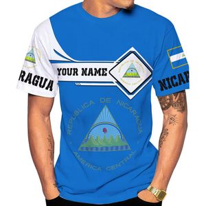 Tùy chỉnh T-Shirt cho nam giới Cá nhân hoá tên của bạn Logo vui ngoài trời đường phố <span class=keywords><strong>Tops</strong></span> nicaragua EL salvador Factory Outlet Tee - Product Image 2