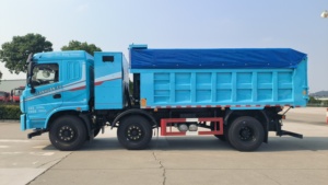 รถบรรทุกพลังงานใหม่ 25 ตัน ราคาประหยัด รถบรรทุกไฟฟ้าล้วนกำลังสูง EV 6x2 รถดัมพ์ไฟฟ้าสำหรับการค้า - Product Image 2