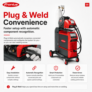 Machine à souder <span class=keywords><strong>MIG</strong></span>/<span class=keywords><strong>MAG</strong></span> <span class=keywords><strong>Fronius</strong></span> TPS 320i C 320A avec pack CMT pour la soudure robotisée de précision - Product Image 3