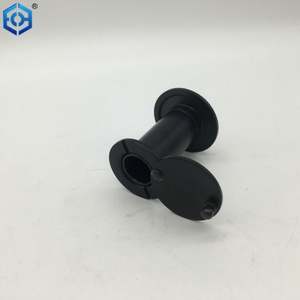 Mirador de puerta súper gran angular de latón negro con cubierta - Product Image 2