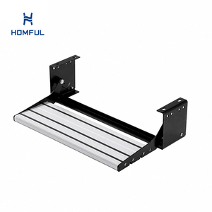 Marchepied pliable manuel HOMFUL 1 étape en alliage d'aluminium thermolaqué antidérapant pour <span class=keywords><strong>camping</strong></span>-<span class=keywords><strong>car</strong></span>, caravane et motorhome - Product Image 1