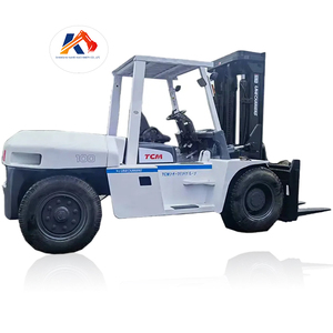 Montacargas Comercial TCM FD100 Usado de 10 Toneladas, Diésel, con Neumáticos, Mástil de Dos Etapas, Capacidad Todoterreno, Tracción Delantera, Disponible en Shanghái - Product Image 1