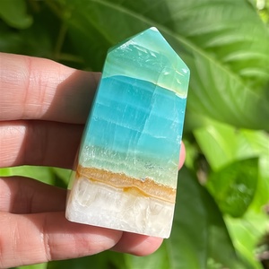 Torre di Calcite Caraibica Naturale a Quattro Lati, Cristallo di Quarzo Druzy all'Ingrosso, Decorazione per Casa e Ufficio, Regalo per Guarigione Reiki - Product Image 3