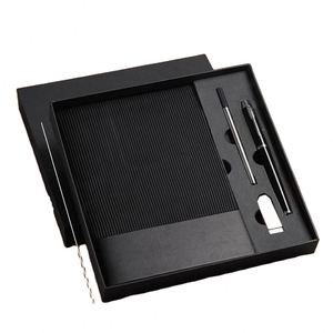 2024 Custom Luxury Promotional Corporate PP Hardcover A5 <b>Notebook</b> Gift <b>Set</b> Saddle Stitching Fabric Personalized Logo Business - Product Image 1
