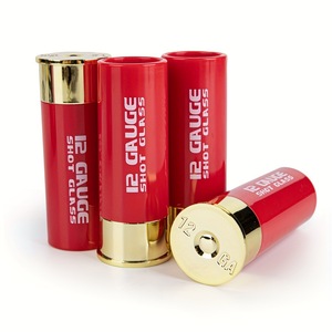 Copas de carcasa de escopeta de calibre 12 negro de plástico para Bodas de fiestas de Bar - Product Image 3