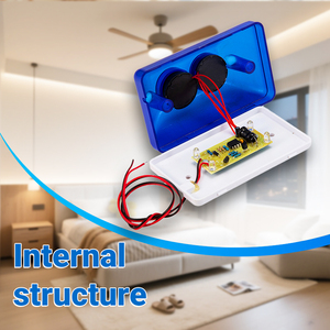 <span class=keywords><strong>Mini</strong></span> alarme de sirène électronique avec volume 108 Db ABS matériel rouge bleu filaire lumière clignotant stroboscopique <span class=keywords><strong>Mini</strong></span> sirène stroboscopique - Product Image 4