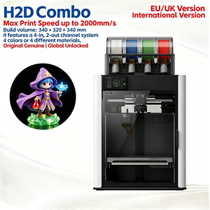 เครื่องพิมพ์สามมิติ Bambo H2D Combo รุ่น<span class=keywords><strong>ล่าสุด</strong></span> แบบ FDM รองรับ EU UK ปลดล็อคทั่วโลก ควบคุมผ่าน WiFi ด้วยมือถือ ขายตรงจากโรงงาน เหมาะสำหรับงานพิมพ์แบบจำลองขนาดเล็ก - Product Image 1
