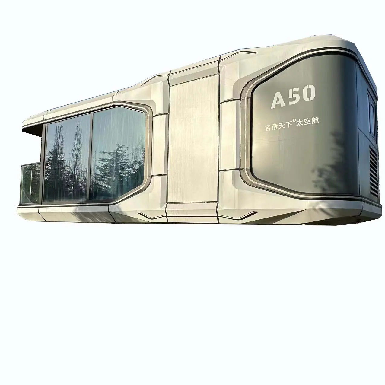 Luxury Camping Space Capsule Prefab cabin Glass Moving House Modern Prefab House Tourism mobile homestay Prefab Container House