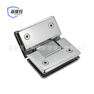 Xinxiongjia Glass <b>Clamp</b> 135 Degree Beveled Fixed Wall Mount Zinc Alloy Mirror Finish For Shower Door Hardware - Product Image 5