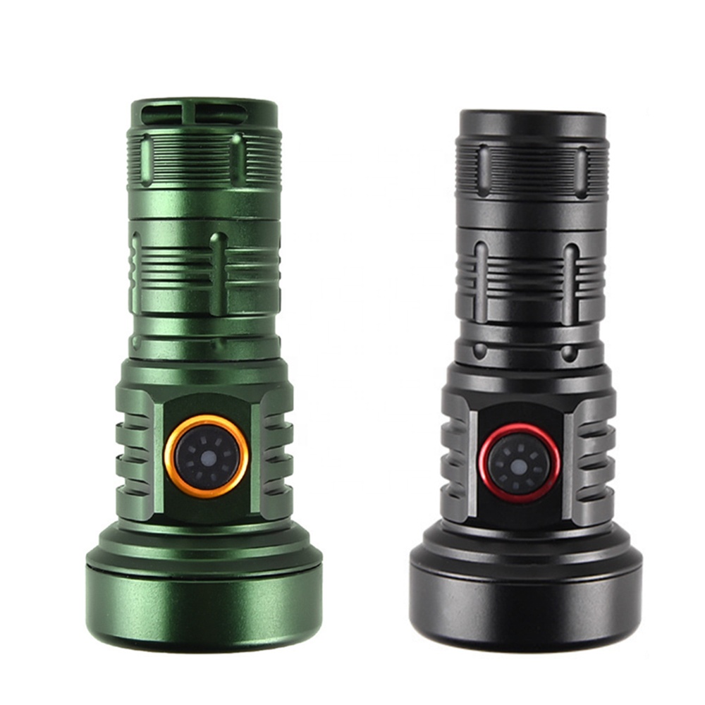 DY500 Mini Flashlight Portable Rechargeable with 5 LEDs Type-C Charging Torch with Durable Aluminum 