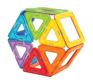 磁性玩具连接许多形状清晰磁性玩具块组激发孩子想象力创造力运动技能