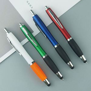 Stylo bille publicitaire personnalisé en caoutchouc avec logo sur mesure - Product Image 4