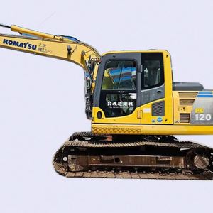 Excavatrice Komatsu PC120 d'occasion, 12 tonnes, fabriquée au Japon, moteur Cummins, composants principaux incluant moteur, pompe à engrenages, à vendre - Product Image 1