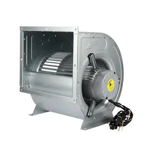 Ventilador centrífugo curvo directo de motor EC de alta confiabilidad Ventilador comercial 115V 230V Bola sin escobillas ECM 1 HP