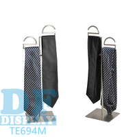 Présentoir à cravates de table, présentoir réglable, organisateur de ceinture en métal de haute qualité, cintre rotatif à cravates