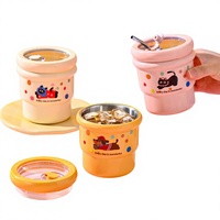 Mug à café rétro en acier inoxydable 304, à double paroi, isolé, résistant à la chaleur, design pratique, aspect attrayant, dessin animé mignon, pour le bureau, en extérieur