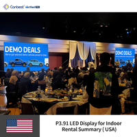 Écrans LED d'extérieur Canbest P3.91 P2.6 pour la location publicitaire, 3m x 2m, mur vidéo, écran LED pour scène, publicité extérieure
