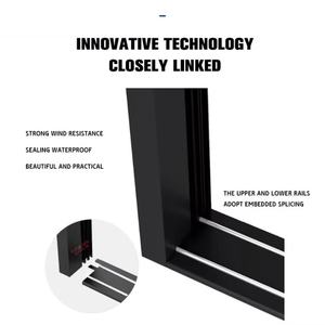 Puertas Corredizas Resistentes Personalizadas, Ventanas de Diseño Innovador de Piso a Techo, Divisiones de Vidrio Simples para Cocina y Sala de Estar - Product Image 5