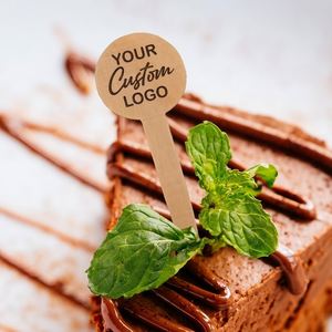 Marqueurs alimentaires en bois faits à la main, écologiques, durables, non toxiques, personnalisables en gros avec logo, pics à nourriture, brochettes, décorations pour cupcakes - Product Image 4