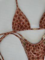 Nouvelle Collection TW 2026 – Ensemble Bikini Deux Pièces Sexy Imprimé pour Femme – Maillot de Bain Halter Dos Nu Rétro Micro Bikinis
