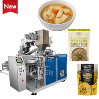Totalmente automático de pie bolsa prefabricada comida lista sopa de pollo doypack máquina de embalaje
