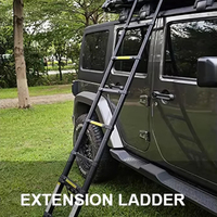 Tente de toit surélevée triangulaire hydraulique en alliage d'aluminium 4x4 tout-terrain pour le camping et les voyages en plein air