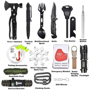 Outdoor Survival Gear Kit 16 in 1 Camping Accessories Kit Professional Emergency Survival Kit for Camping - Product Image 2