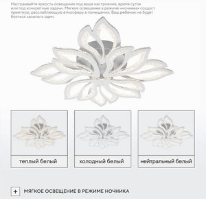 Thẩm Mỹ OEM nhà máy bán hàng trực tiếp thông minh cảm biến chuyển động ánh sáng nhà phòng khách phòng ăn điều khiển từ xa dẫn ánh sáng Trần - Product Image 2