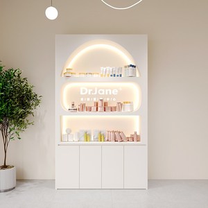 Exhibidor de Cosméticos de Madera Moderno de Alta Gama, Estante de Almacenamiento para Salón de Belleza y Centro Comercial, Estante para Productos de Cuidado de la Piel Ecológico y Duradero - Product Image 3