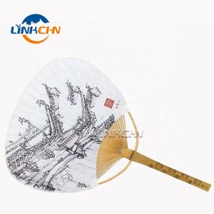 Abanicos decorativos de mano de paleta de papel personalizados - Product Image 4